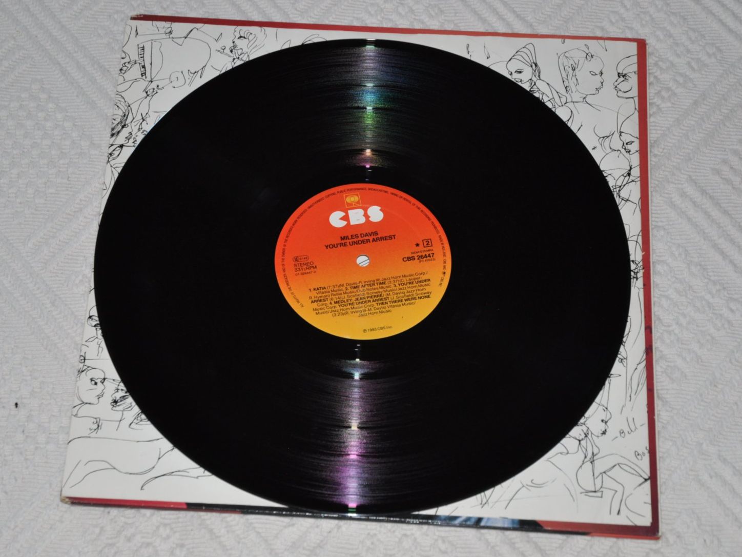 Vinyles: LP Miles Davis - You're Under Arrest – D'occasion à Boll par Theodora15 6
