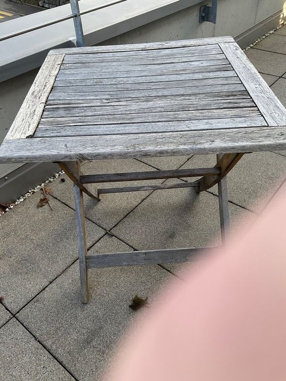 Holztisch für draussen von Migros Do it Garden Kaufen auf Ricardo