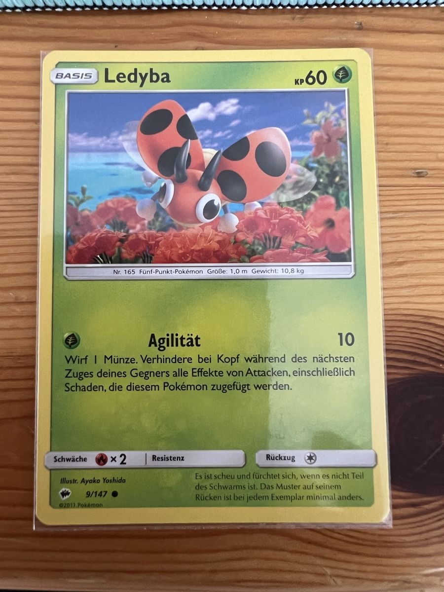 Pokémon Carte collezionabili: Ledyba Karte 9/147 Basis Jahr 2017 – Nuovo (secondo la descrizione) da Basel venduto da veralt