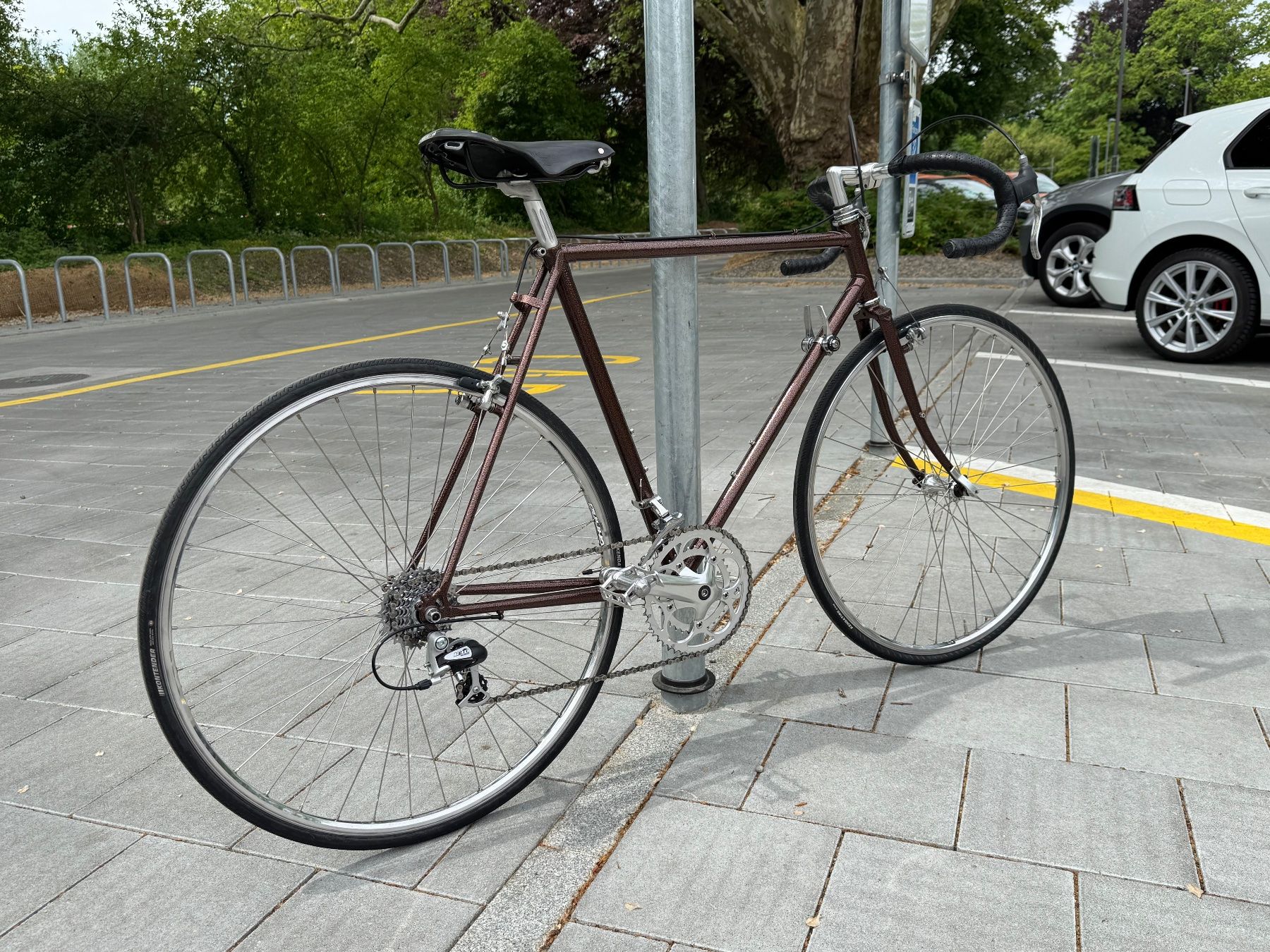 Velos: Vintage road bike, copper-look steel frame, size 56 cm – Gebraucht aus Zürich von fra_59dz 2