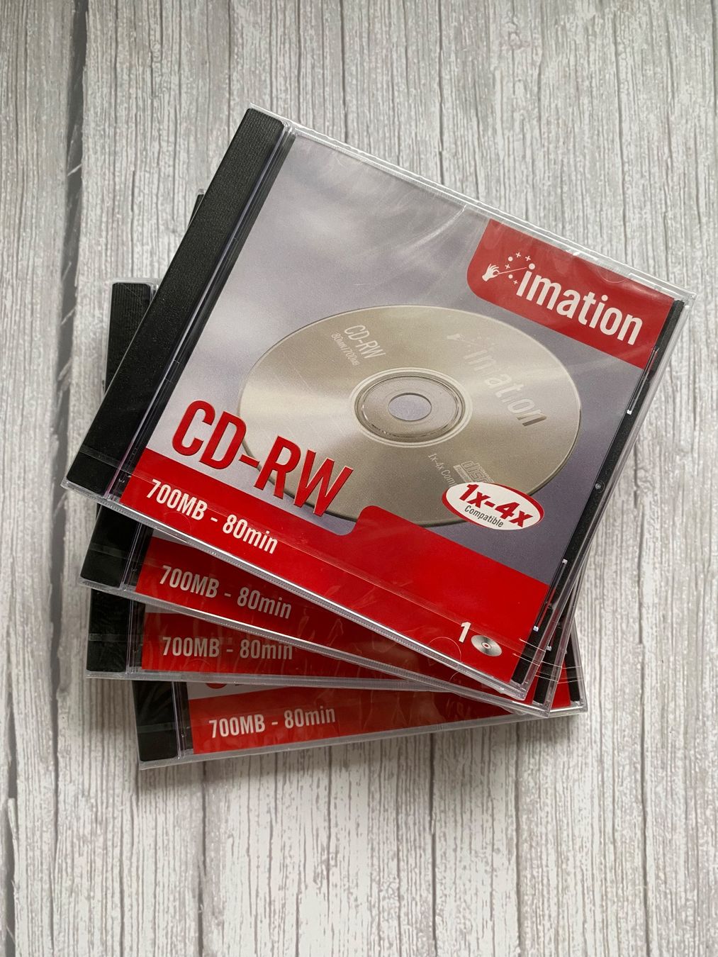 CD: Imation CD-RW 700MB, neu & originalverpackt, 4 Stück – Nuovo e nell'imballaggio originale da Stüsslingen venduto da BrigeLee