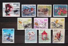 Schweiz Los 2020 (Auswahl), gestempelt / gelaufen