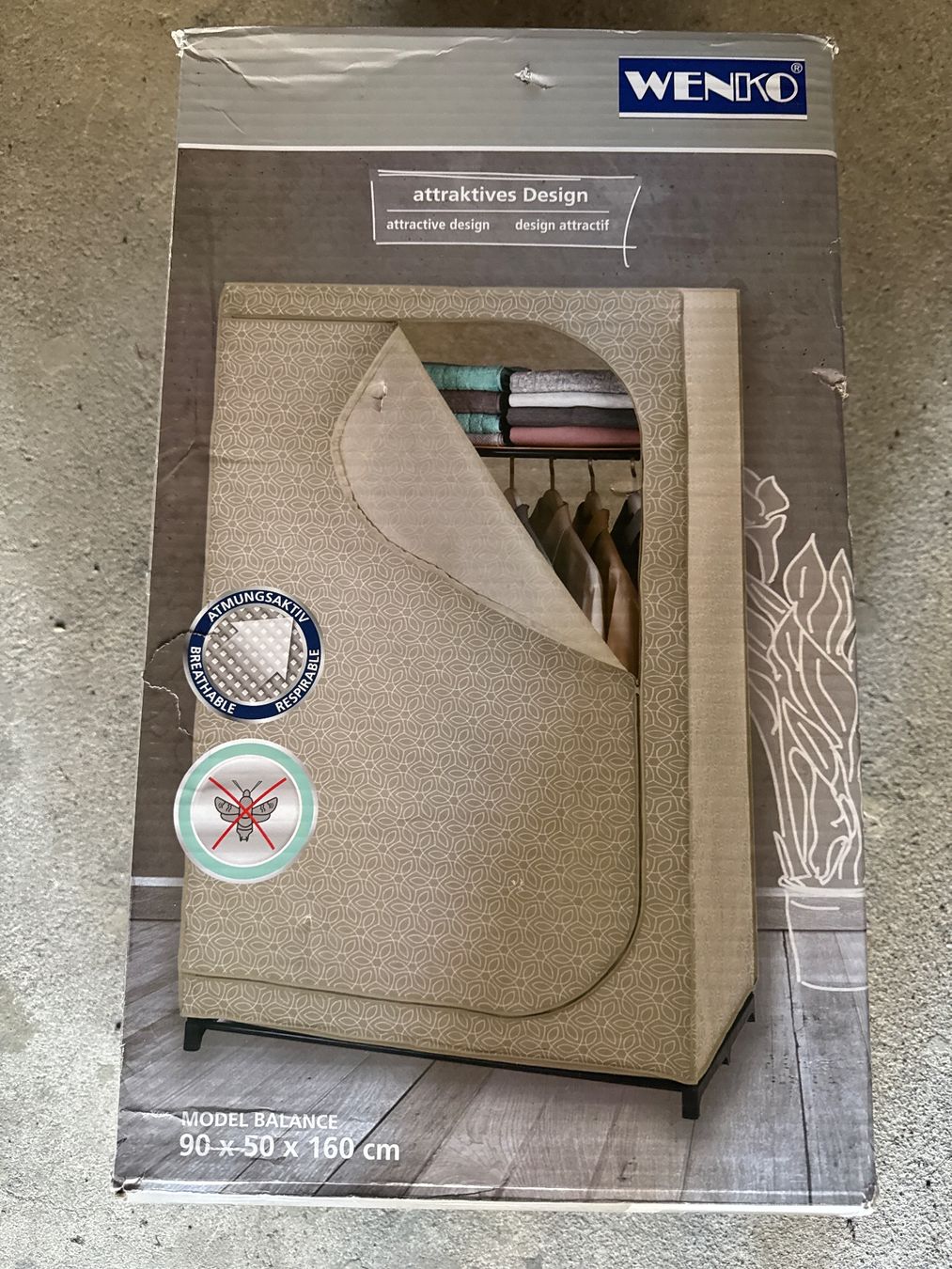 Schränke: WENKO Balance Stoff-Schrank – Neu und originalverpackt aus Horgen von CS75