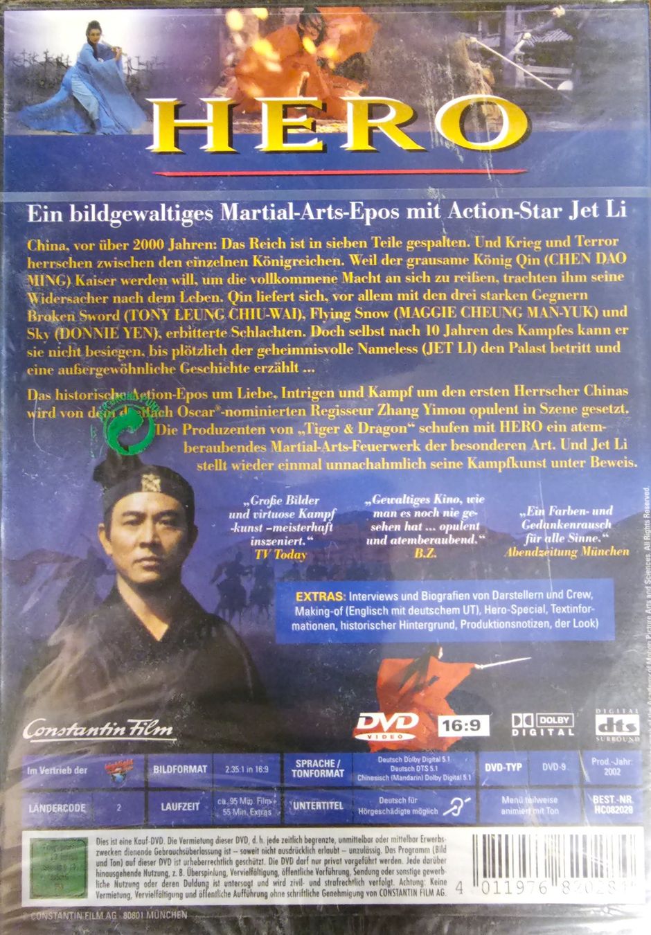 Tutti i DVDs: Hero – Nuovo e nell'imballaggio originale da Wahlen b. Laufen venduto da Cg10 1