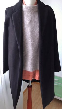 Schwarze Zara Jacke, kurzer Mantel, Übergangsmantel