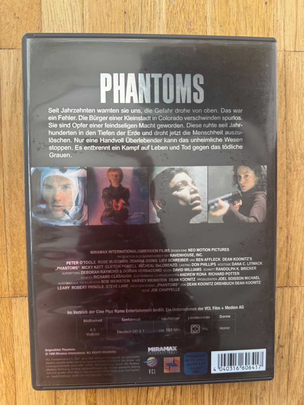 Tutti i DVDs: PHANTOMS. (DVD) VERGRIFFEN – Usato da Basel venduto da san_2qlq 1