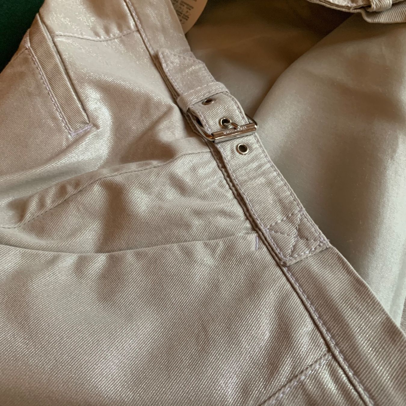 Moschino Röcke: MOSCHINO Silber metallic Jeans Rock Gr. 44IT – Gebraucht aus Interlaken von Bona55 1