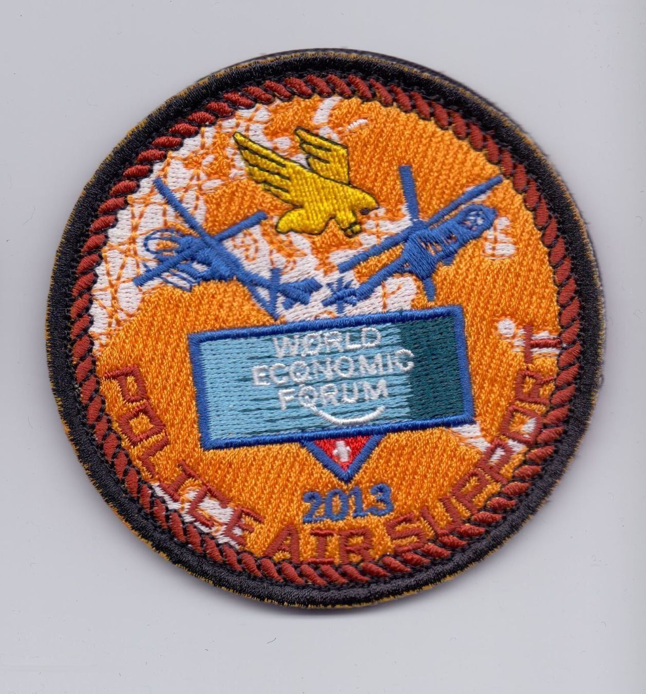 Schweizer Armee Placchette & Badge: WEF WORLD ECONOMIC FORUM DAVOS 2013 – Nuovo e nell'imballaggio originale da Koblenz venduto da Himmelsreiter