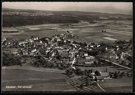 AK Echallens, Vue aérienne, 1954