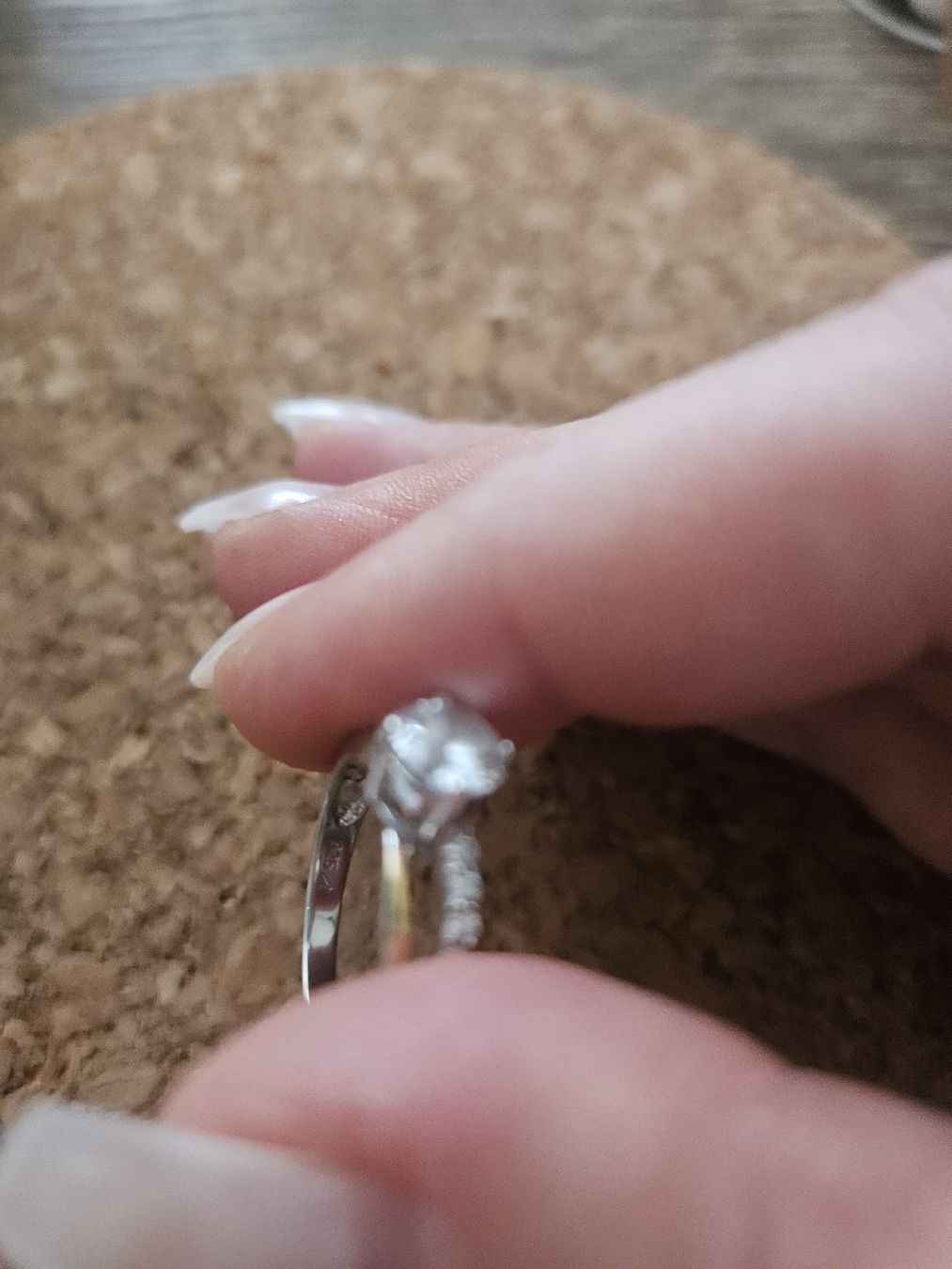 Anelli: Silber Ring mit Steinchen und Brilliant – Nuovo (secondo la descrizione) da Pratteln venduto da madi1990 3