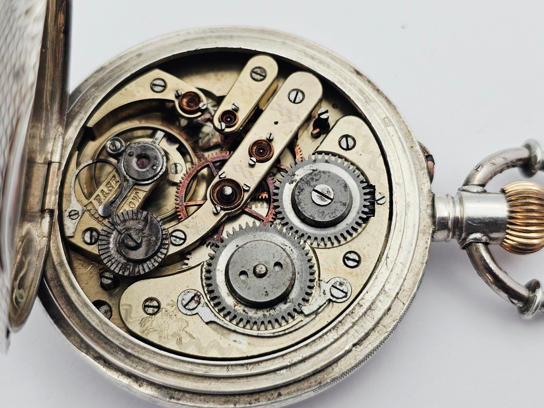Orologi: Antike Savonette Taschenuhr 800 Silber – Usato da Bassersdorf venduto da AnkerWatch 3