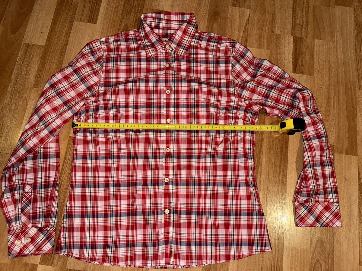 Schoeffel Camicette: Schöffel Bluse kariert Einfache Brustbreite 49cm – Usato da St. Gallen venduto da mai_zpt7 1