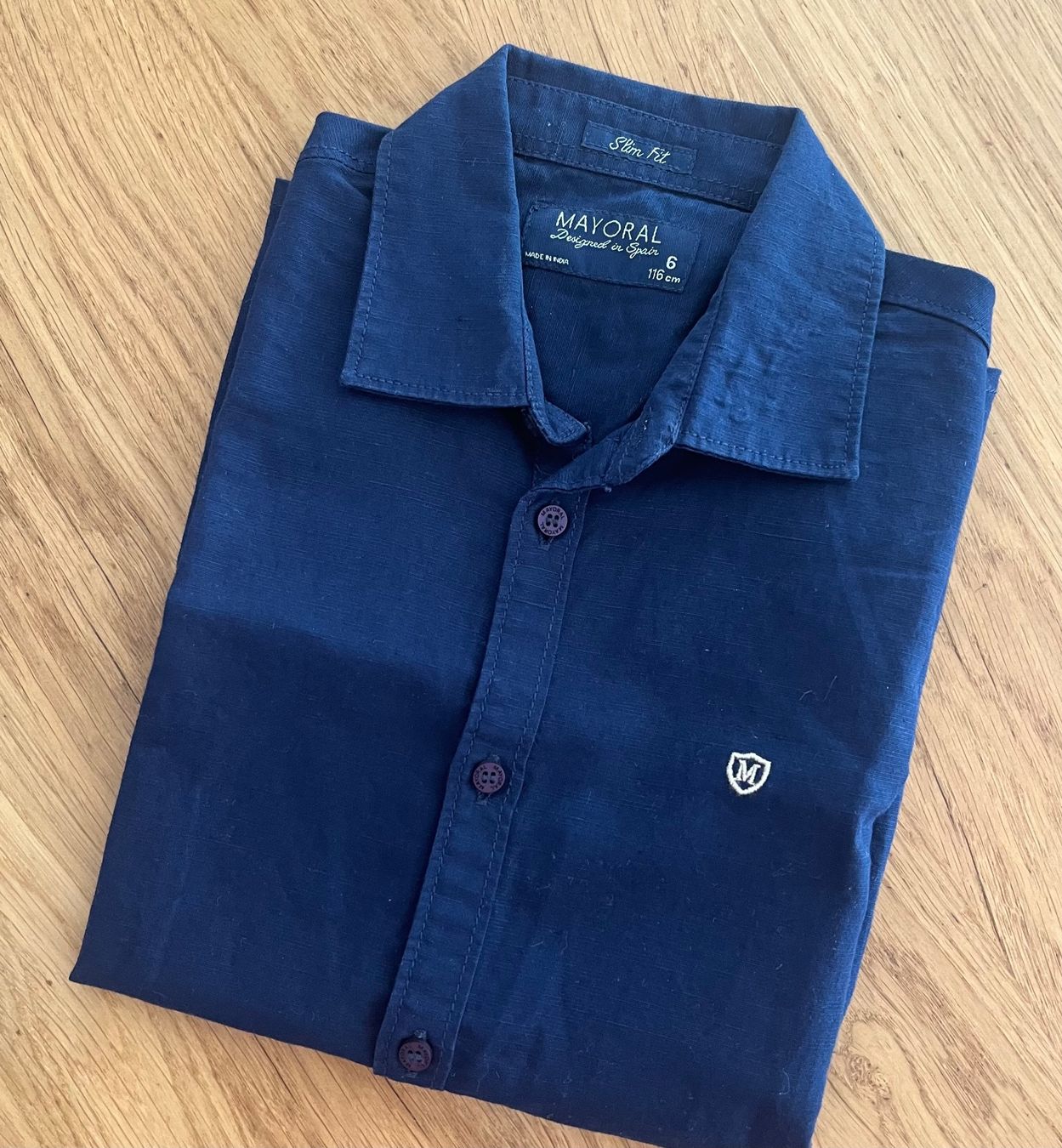 Mayoral Camicie, T-shirt & Polo: Mayoral Hemd Linen + Baumwolle 6J/116 cm – Usato da Zürich venduto da asocaciu