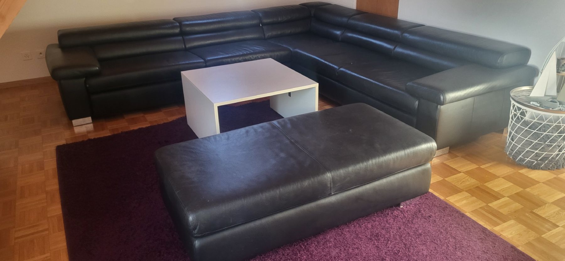 Sofas: XXL Ecksofa Leder Schwarz  – Neu (gemäss Beschreibung) aus Berg TG von Saratoga1972 5