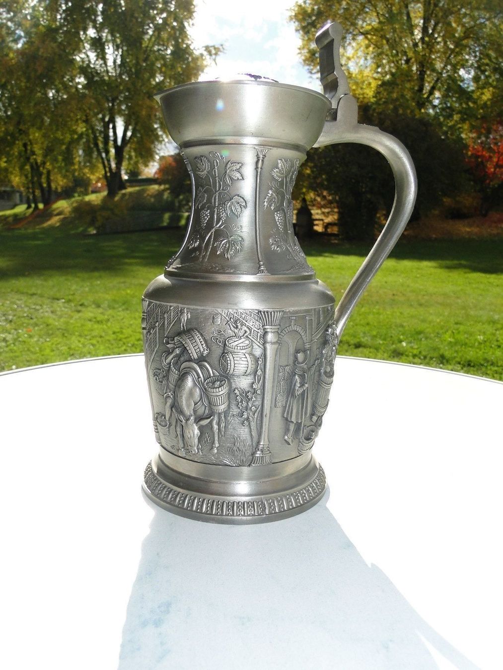 Caraffe: Vintage Zinn Krug -Einzigartig – Usato da Emmenbrücke venduto da Ulisse-22 3