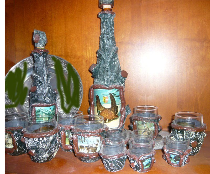 Bicchieri: Flasche und Schapsglässer Set – Usato da Ruggell venduto da Btt