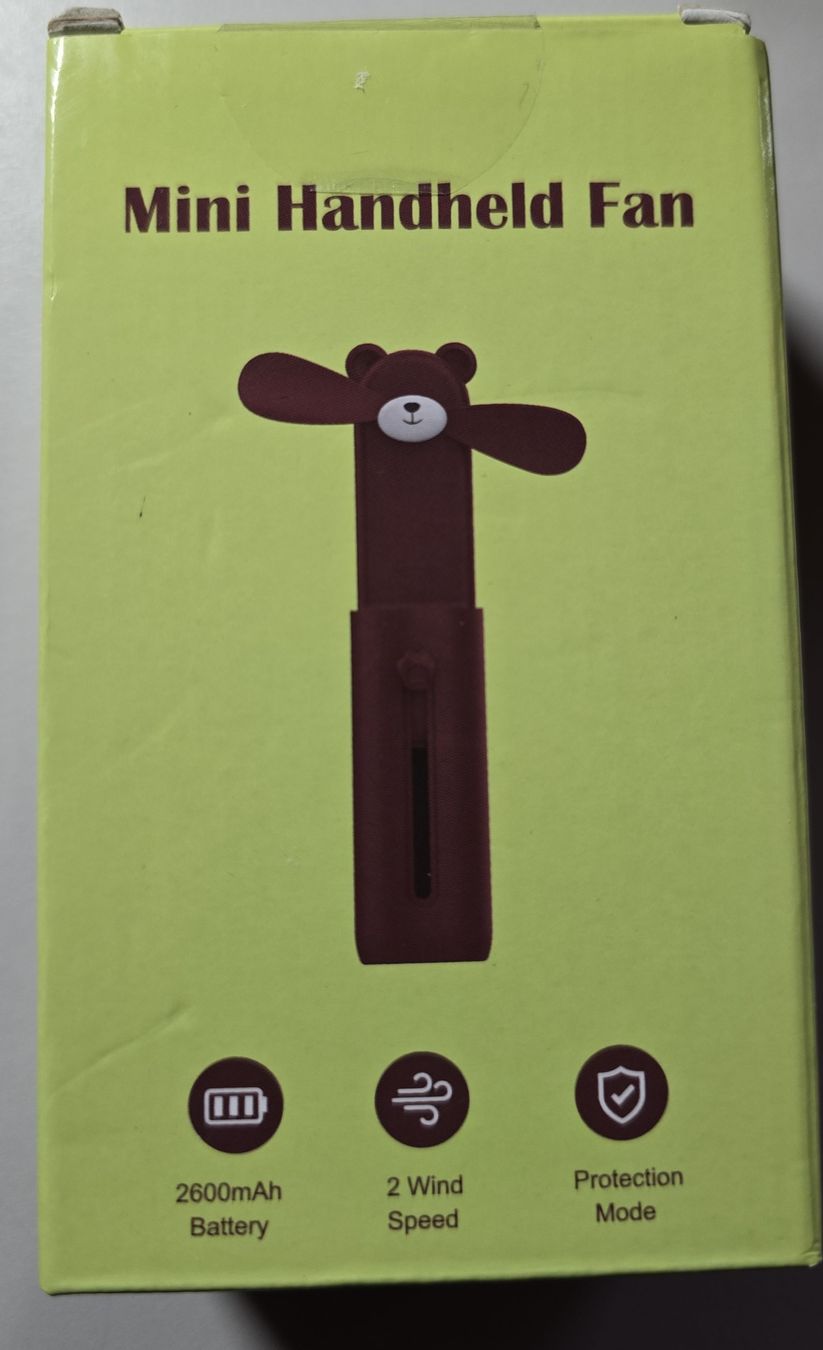 Ventilatori: Süsser Mini Handventilator Bär, 2 Stufen, neu – Nuovo e nell'imballaggio originale da Eggersriet venduto da Rotti44