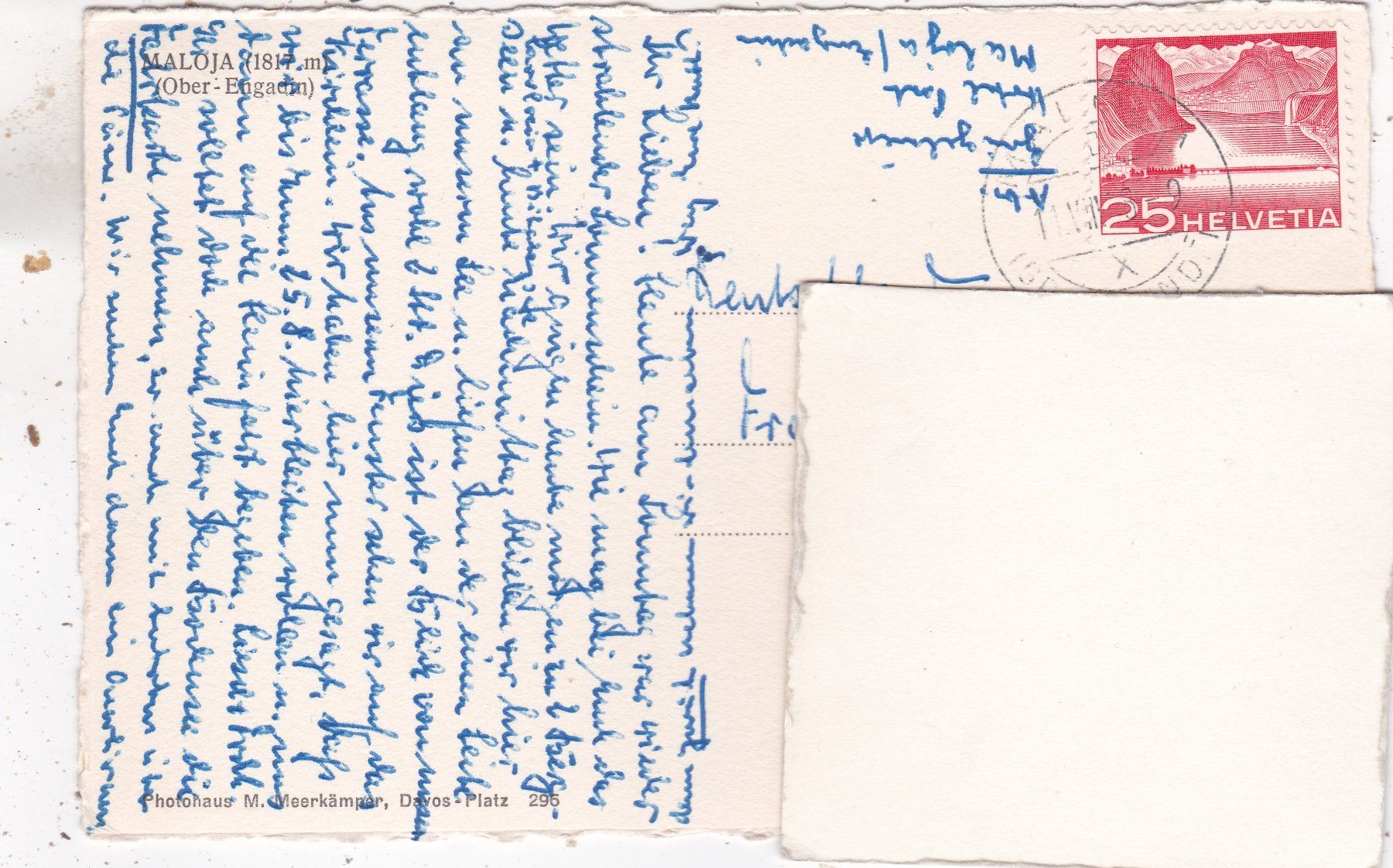Cartoline postali: Maloja – Usato da Herisau venduto da Lisegrat2008 1