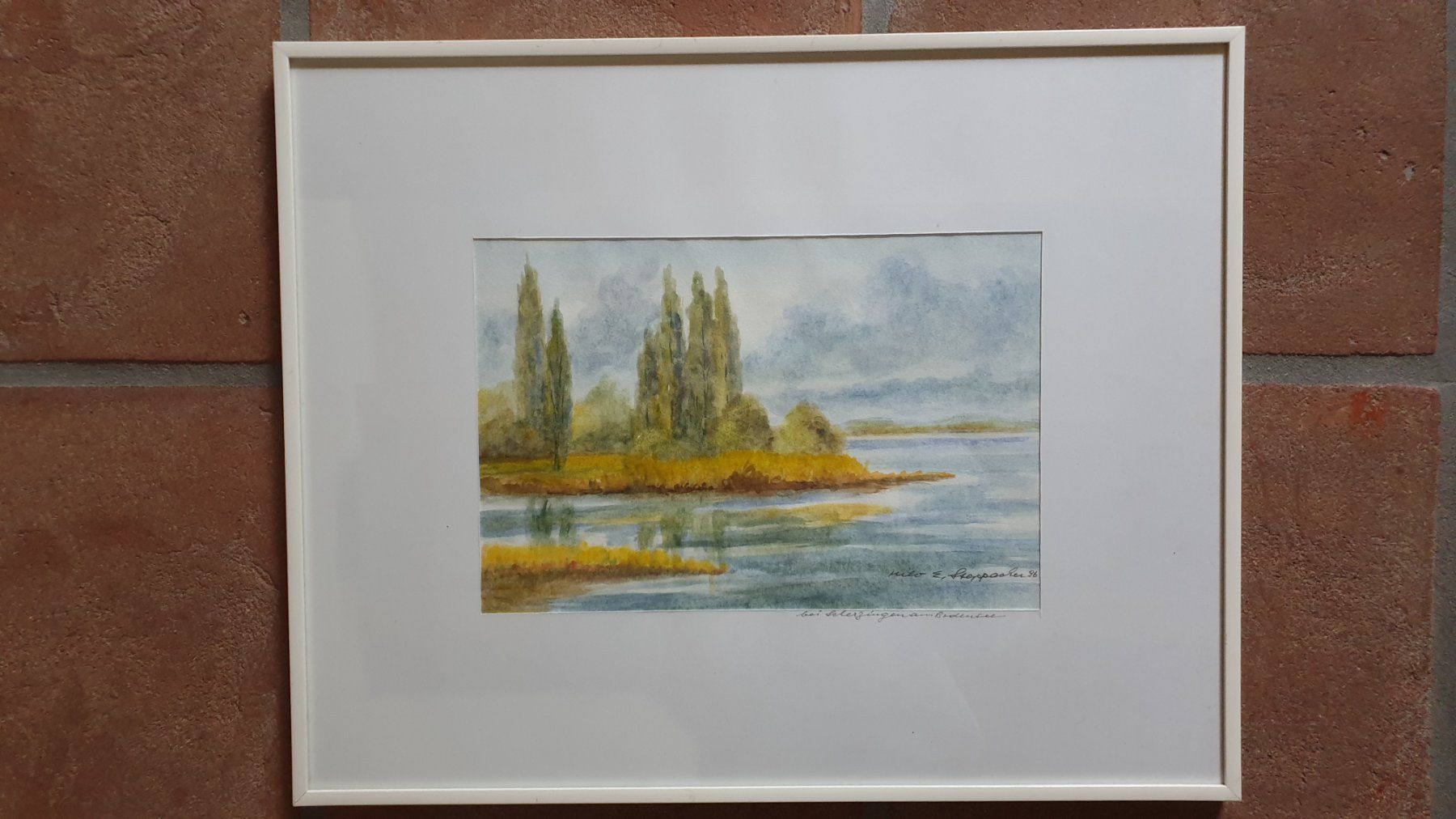Dipinti: Milo E. Steppacher. Scherzingen am Bodensee. – Usato da Goldach venduto da armando_r 1