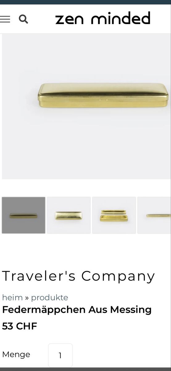 Altro in Scrittura & Disegno: Federmäppchen aus Messing – Usato da Zürich venduto da mbu_5f9r 2
