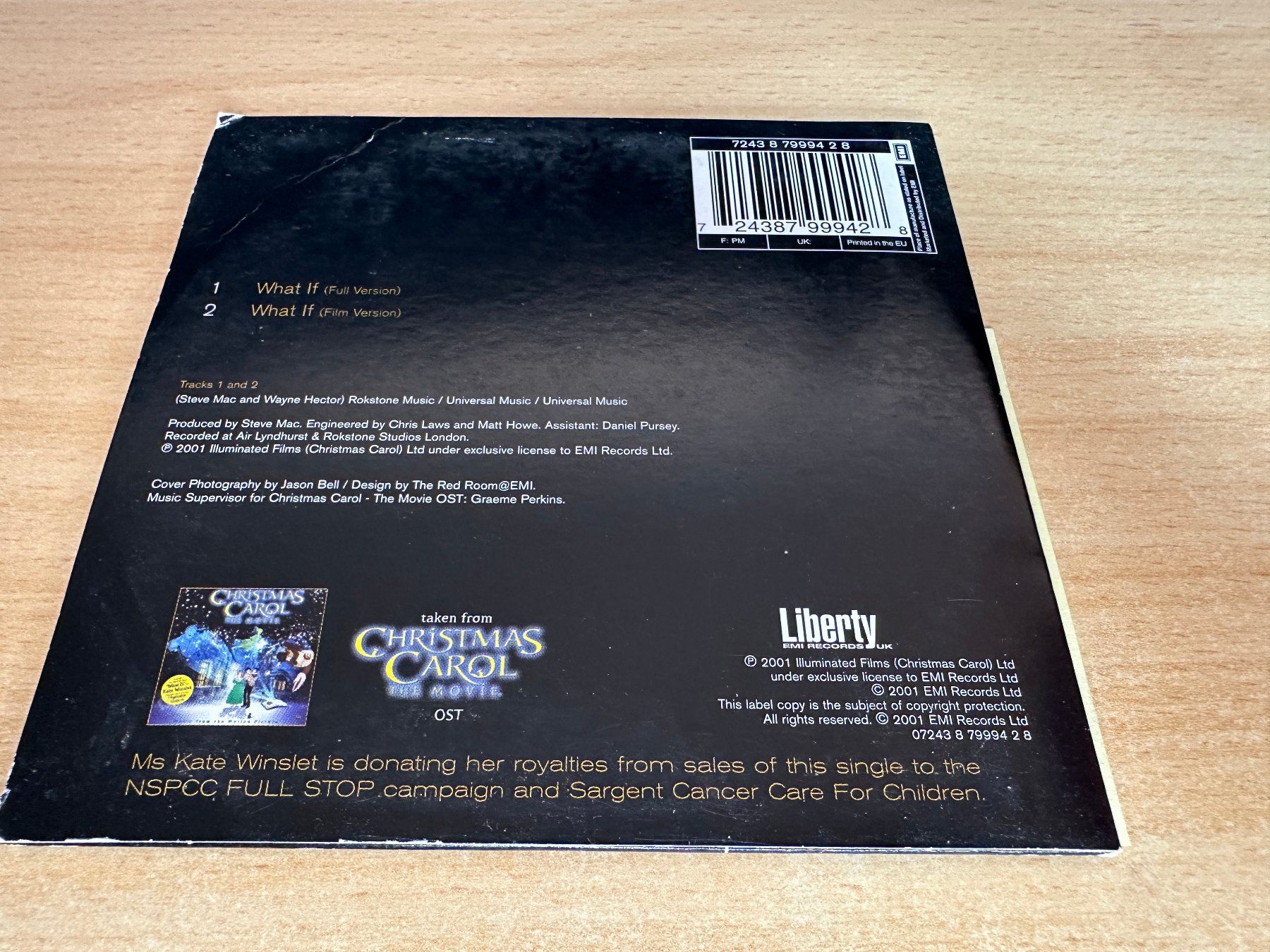 CD: Kate Winslet – What If - Single CD – Usato da Rikon im Tösstal venduto da Alpenmutz 1
