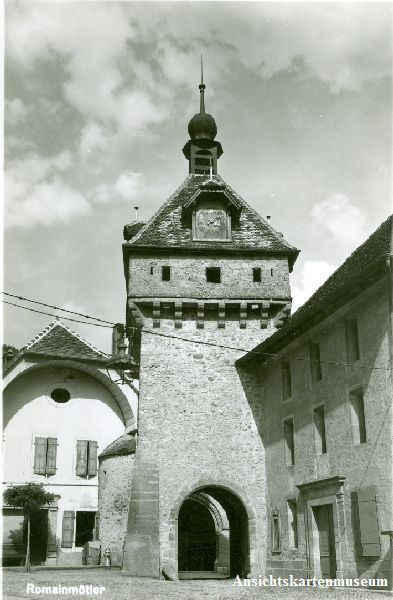 Cartoline postali: Romainmôtier + 1955 – Usato da Emmenbrücke venduto da teestube