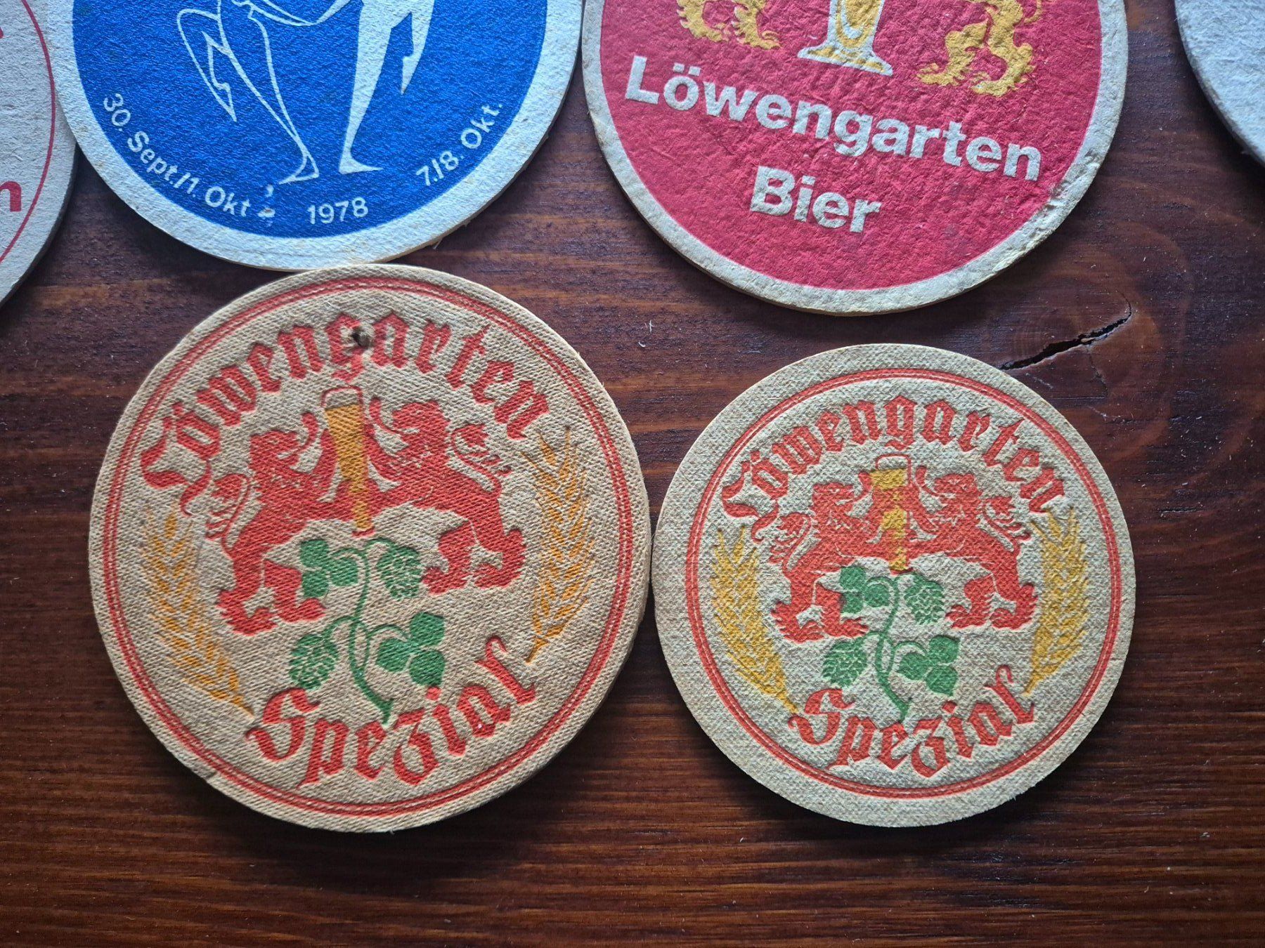Sottobicchieri: Bier Brauerei Löwengarten Bierdeckel – Usato da St.Gallen venduto da Stocken64 2