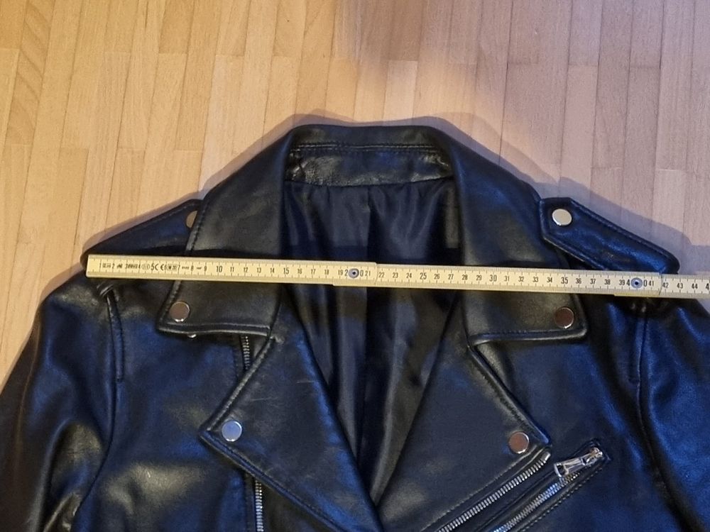 Lederjacke Zara Tasche Hellblau Zara Lederjacke, S, Damen (Neu