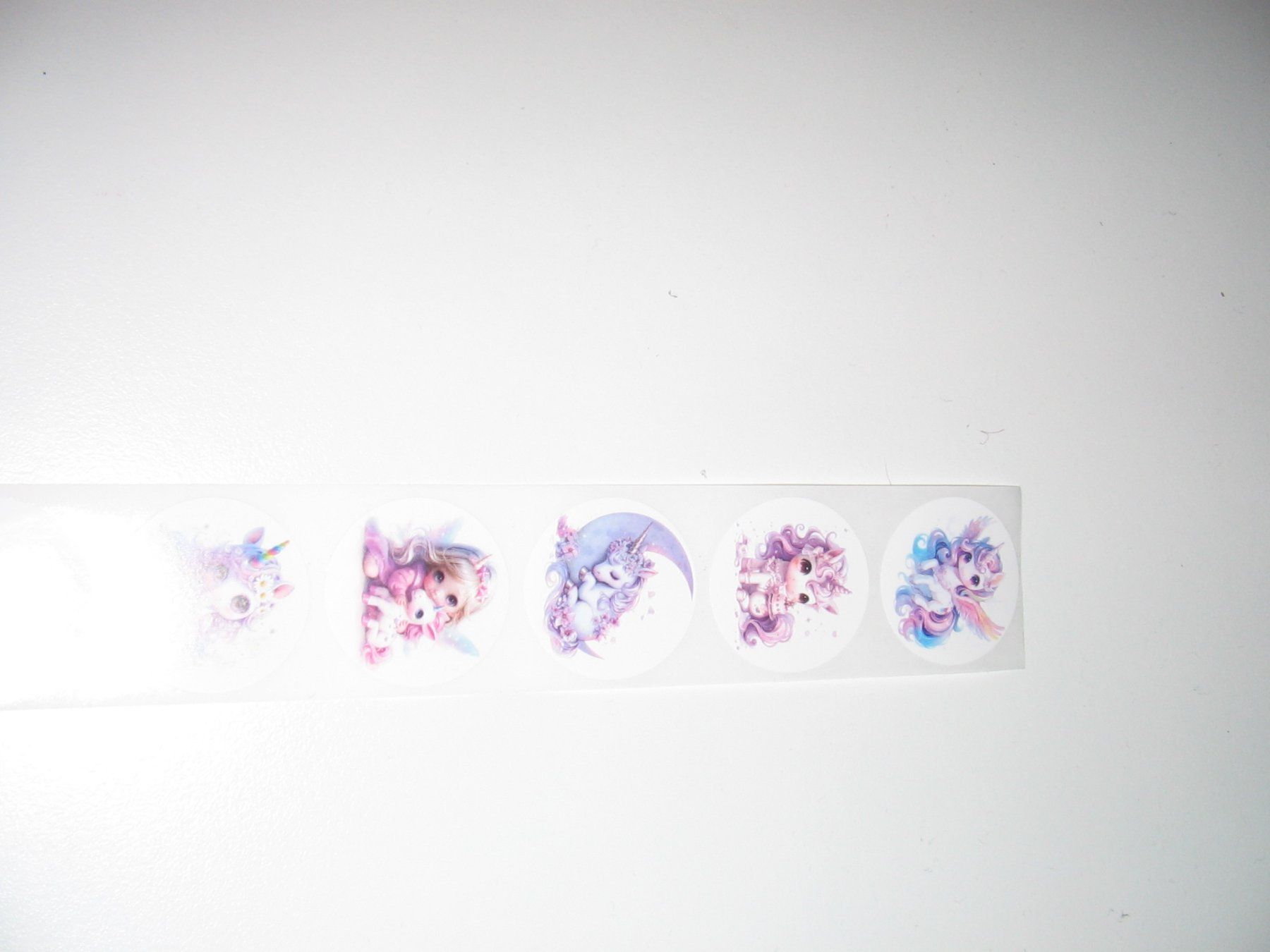 Aufkleber: 10 süsse Einhornsticker rund – Neu (gemäss Beschreibung) aus Flamatt von Tattoo18 1