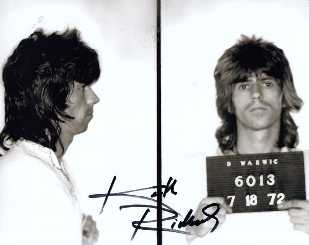 Keith Richards (Rolling Stones) - orig. sign. Grossfoto (Gebraucht) in ...