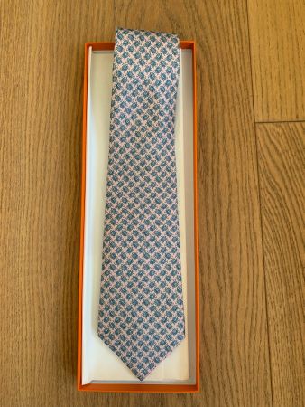 Krawatte / Cravate Hermès 5445 FA (mit Box)