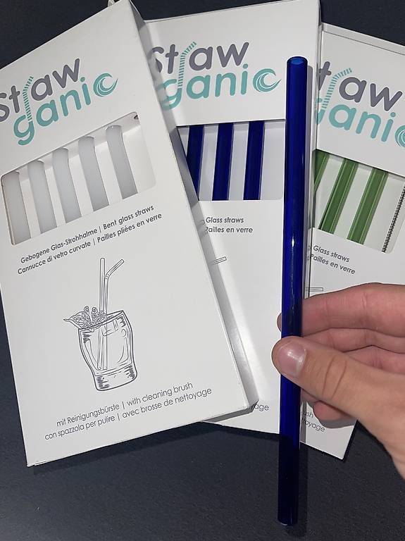 Cucine complete: Wiederverwendbare Strohhalme (Glas & Edelstahl) – Usato da Gipf-Oberfrick venduto da nic_d69w 4