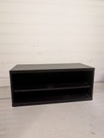 2x Regal/Bücherregal/Fernsehmöbel, Holz, schwarz