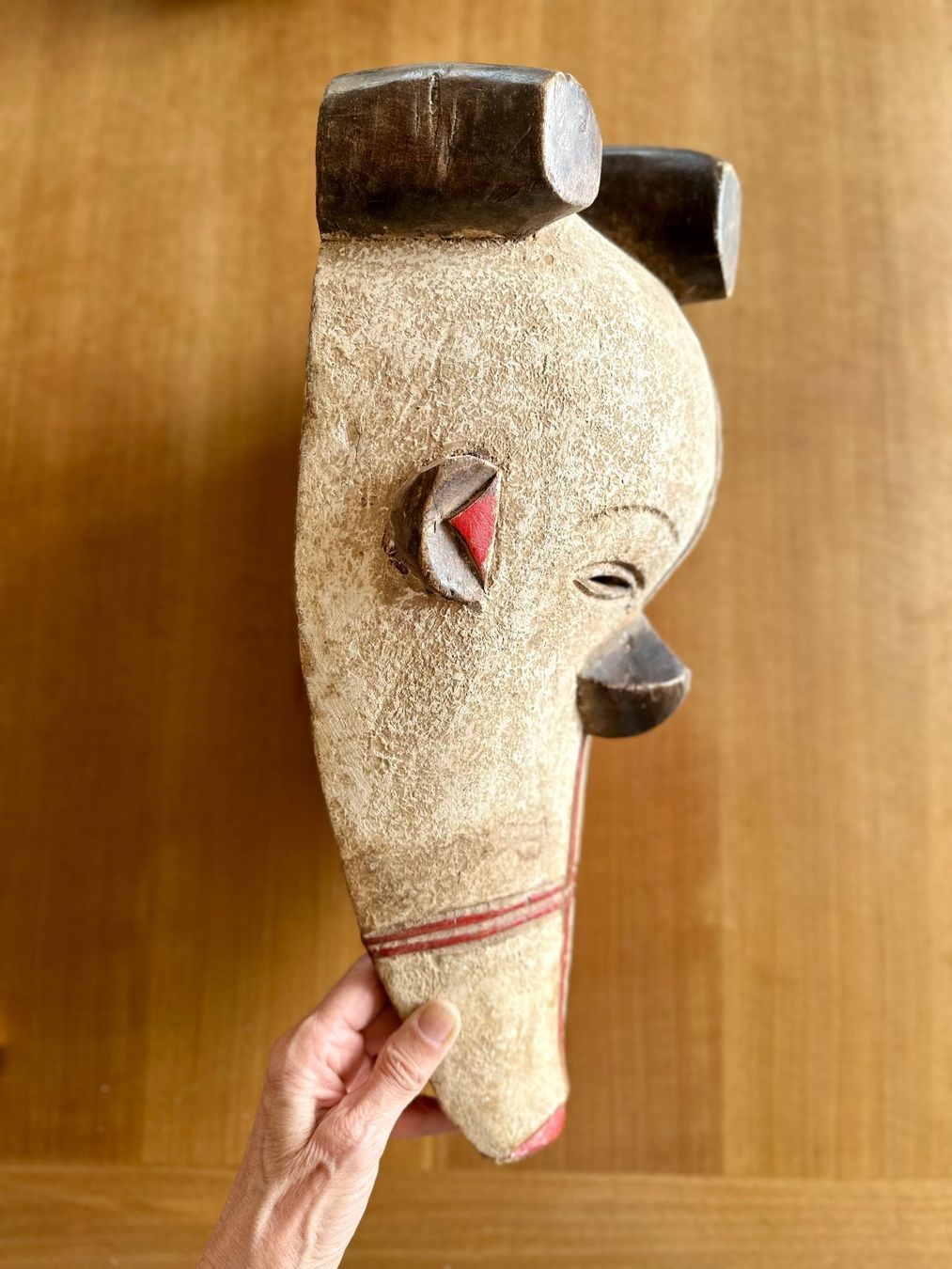 Internationale Kunst: Afrikanische Holzmaske – Gabun / Fang-Stil – Ngontang-Typ – – Gebraucht aus Zürich von hanvil100 1