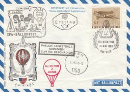 9. Östreichische -Kinderdorf-Ballonpost, 6.6.1968