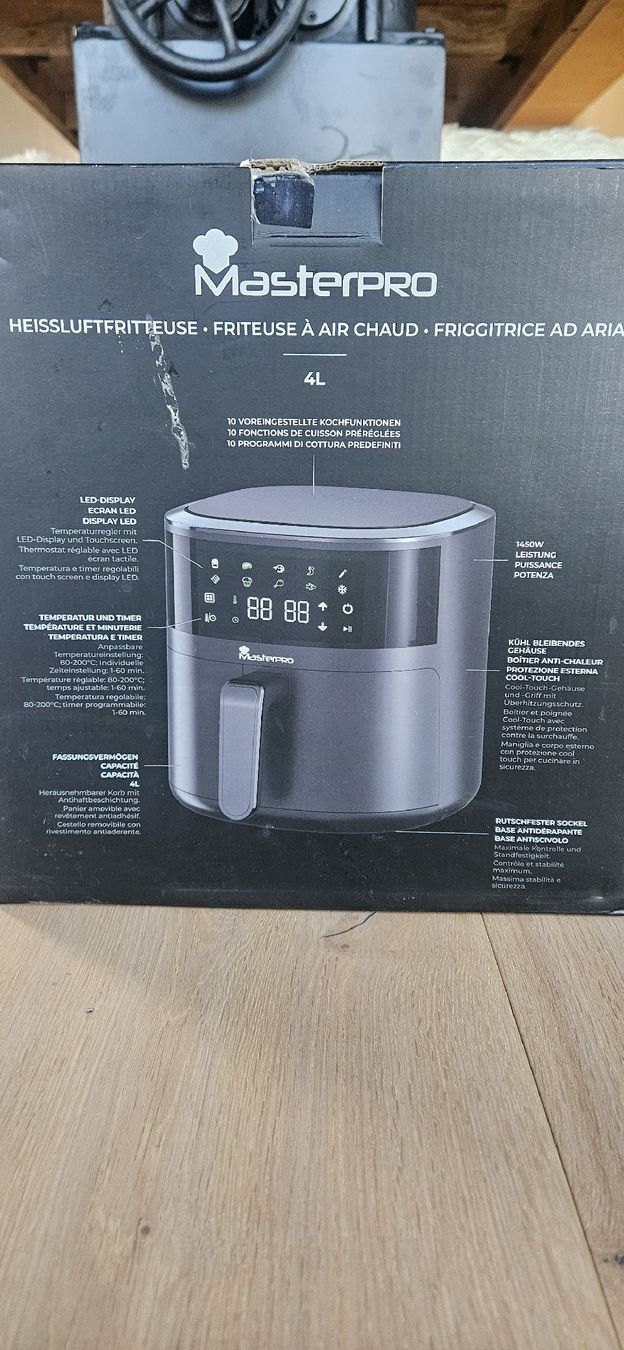 Elettrodomestici da cucina: Masterpro Heissluftfritteuse, 4L, neu originalverpackt – Nuovo e nell'imballaggio originale da Kesswil venduto da mie_g89p