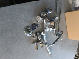 Duscharmatur mit Brausehalterung gebraucht verchromt