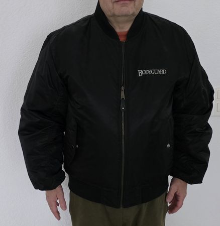 Bodyguard Bomber Film-Jacke, schwarz, Gr. XL, Top Zustand!