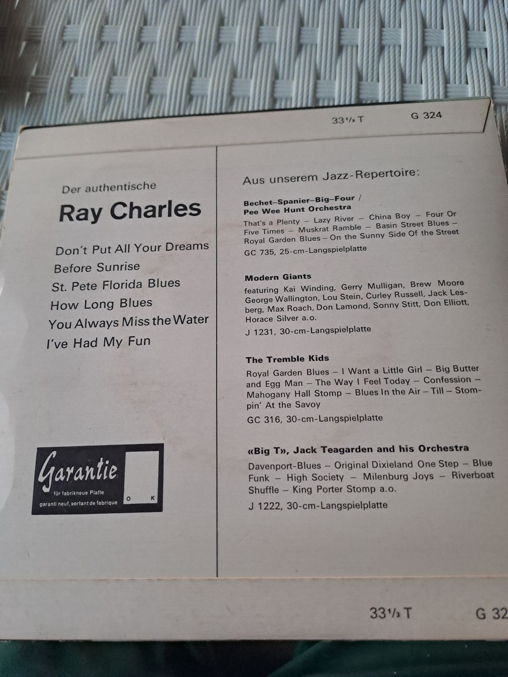 Dischi in vinile: EP-Single  RAY CHARLES "Der Authentische Ray .. ."  Vargal – Usato da Uetendorf venduto da Essiggurken 1