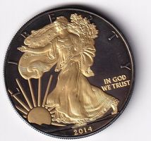 USA Unze 31.10 gr rar 2014  und 24 Karat gold