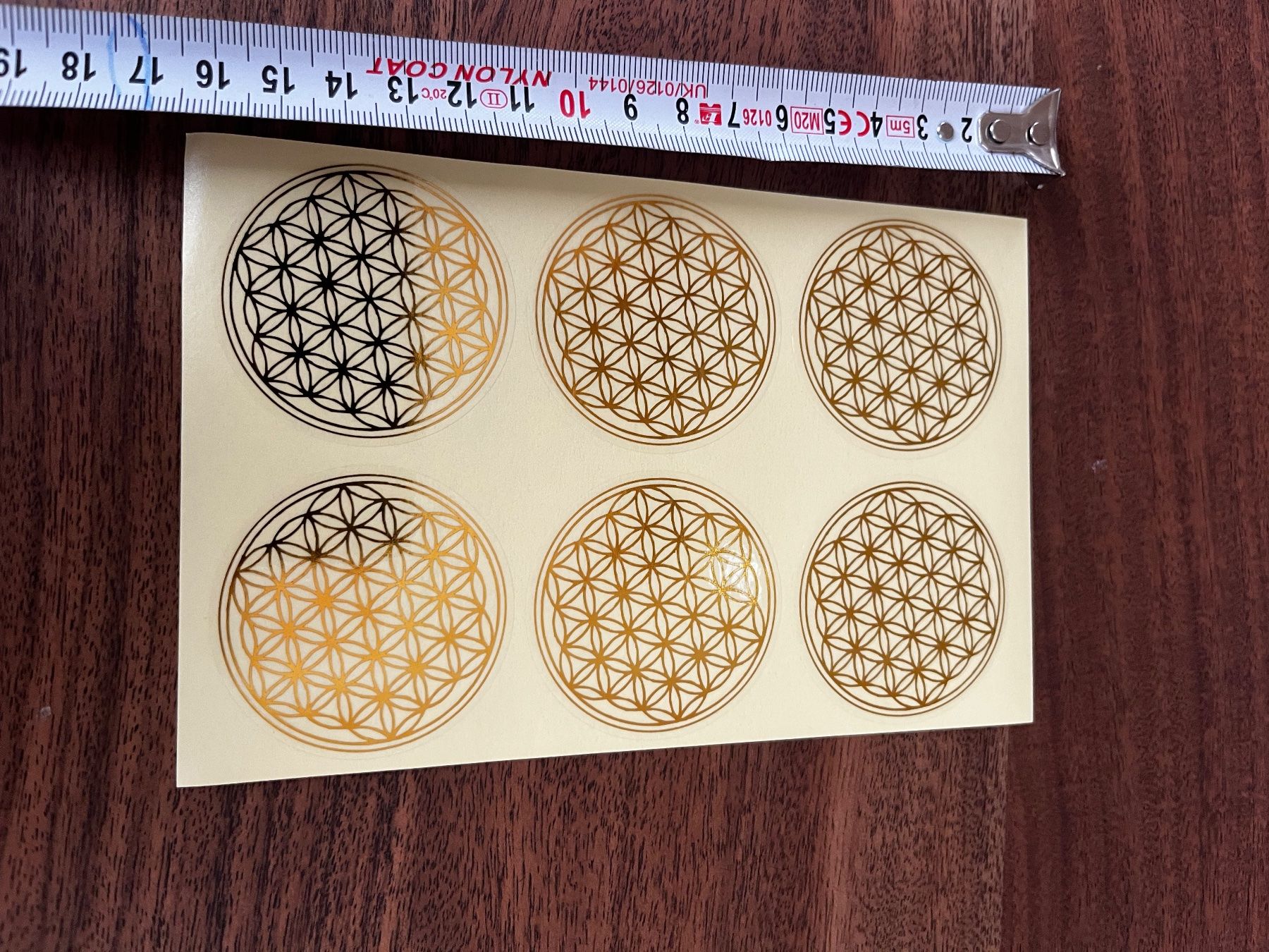 Sticker: Blume des Lebens Aufkleber, 6 Stk – Nuovo e nell'imballaggio originale da Gams venduto da Mariawicca 3