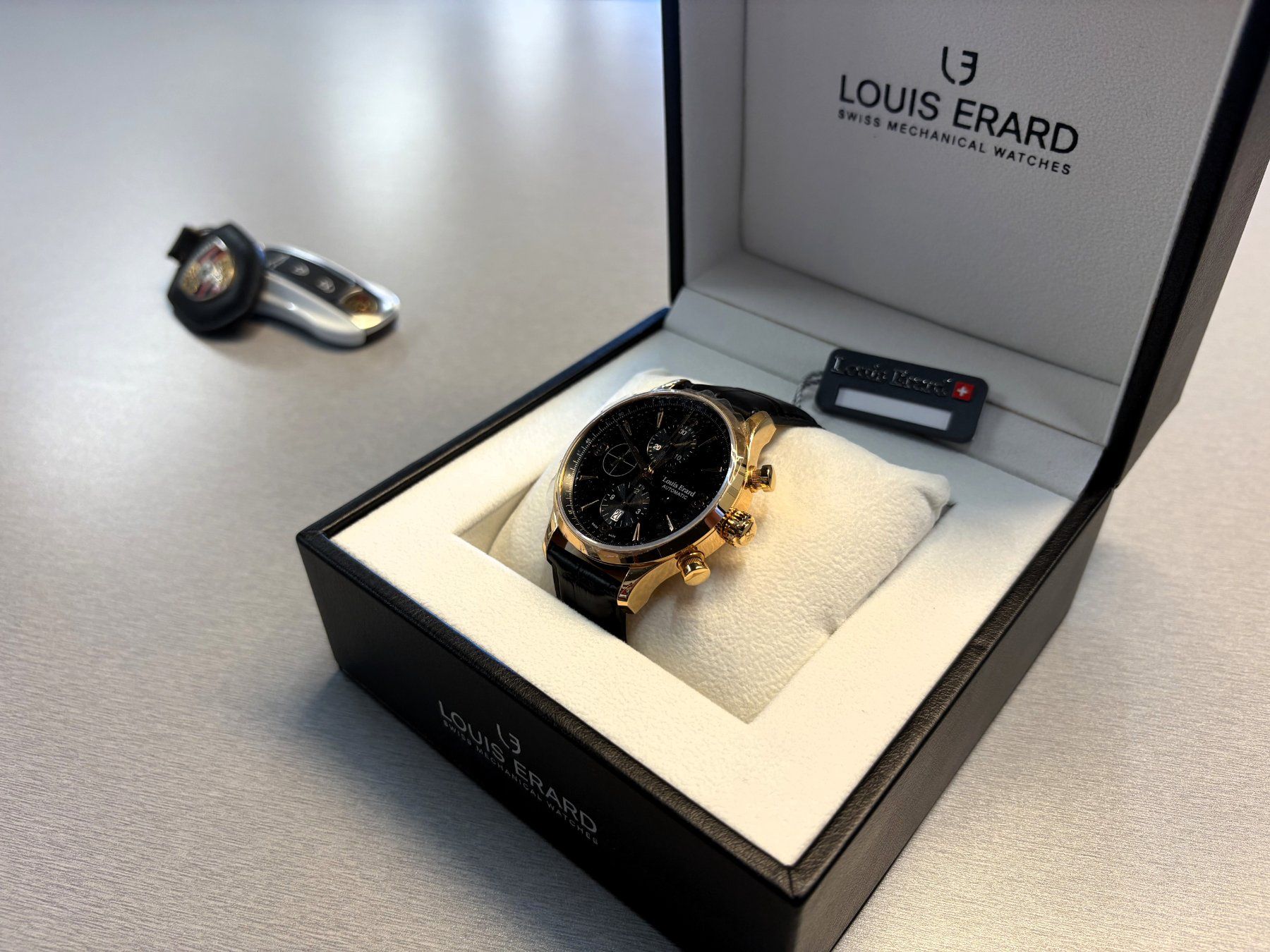 Louis Erard Uhren: Louis Erard 1931 Chronograph Black NEU – Neu und originalverpackt aus Triesen von Rnc1 4