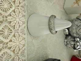 Salvini weiß Goldring mit Diamanten