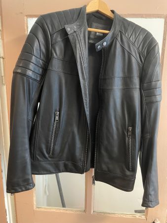 Lederjacke Hugo Boss