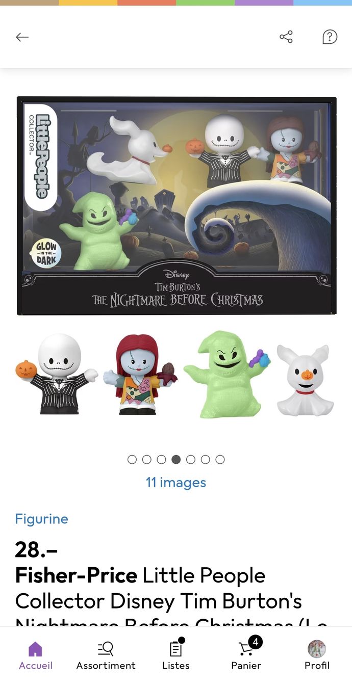 Fisher-Price Giocattoli: LITTLE PEOPLE - Disney- Nightmare before Christmas – Usato da Riaz venduto da Murielbhs 5