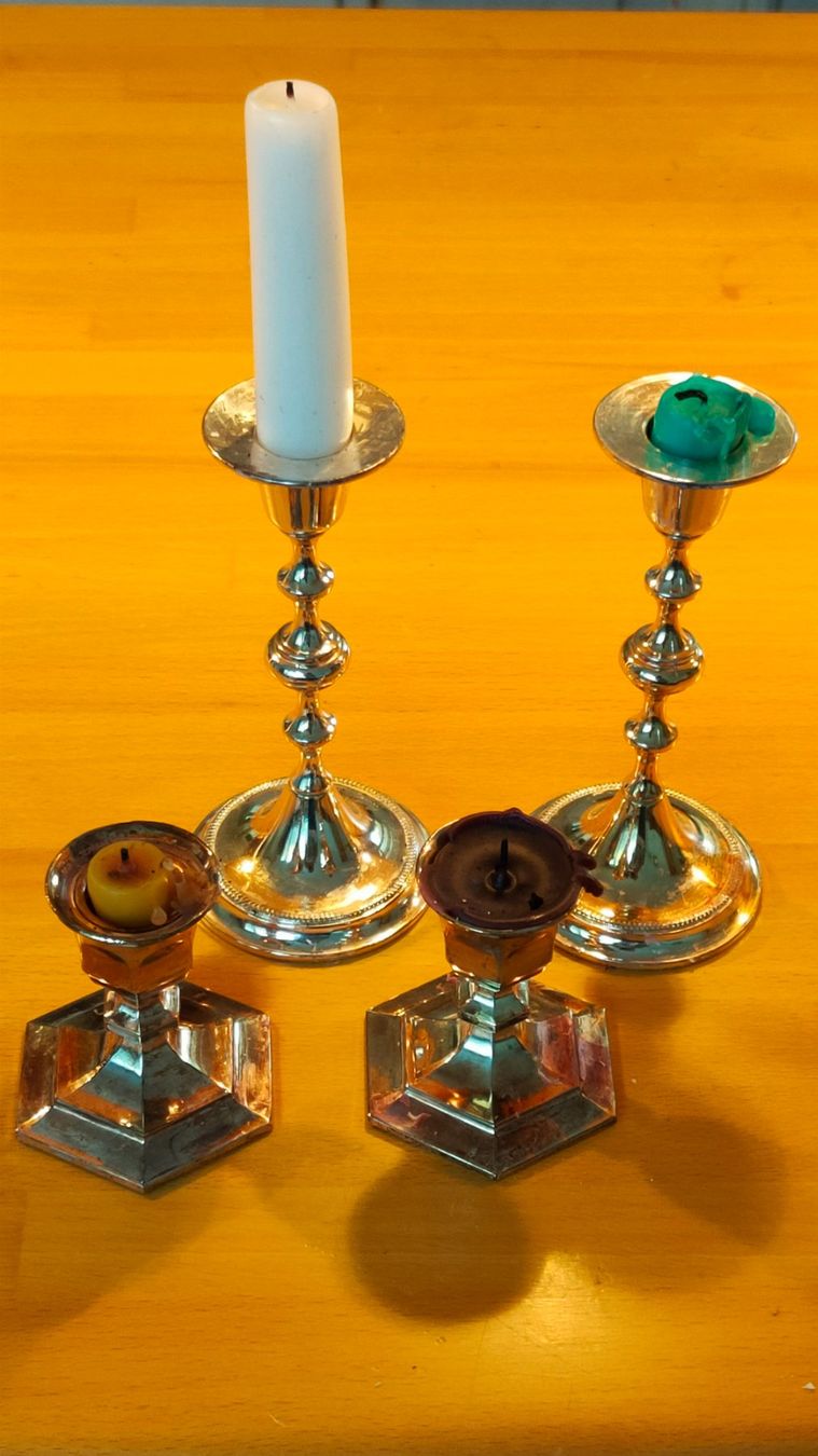 Bougeoirs: 4 elegante Kerzenständer echt versilbert auch einzeln – D'occasion à Widen par The_Queen