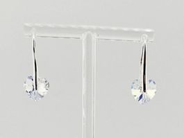 Ohrringe Ohrhänger Swarovski Herz Kristall in Crystal Clear
