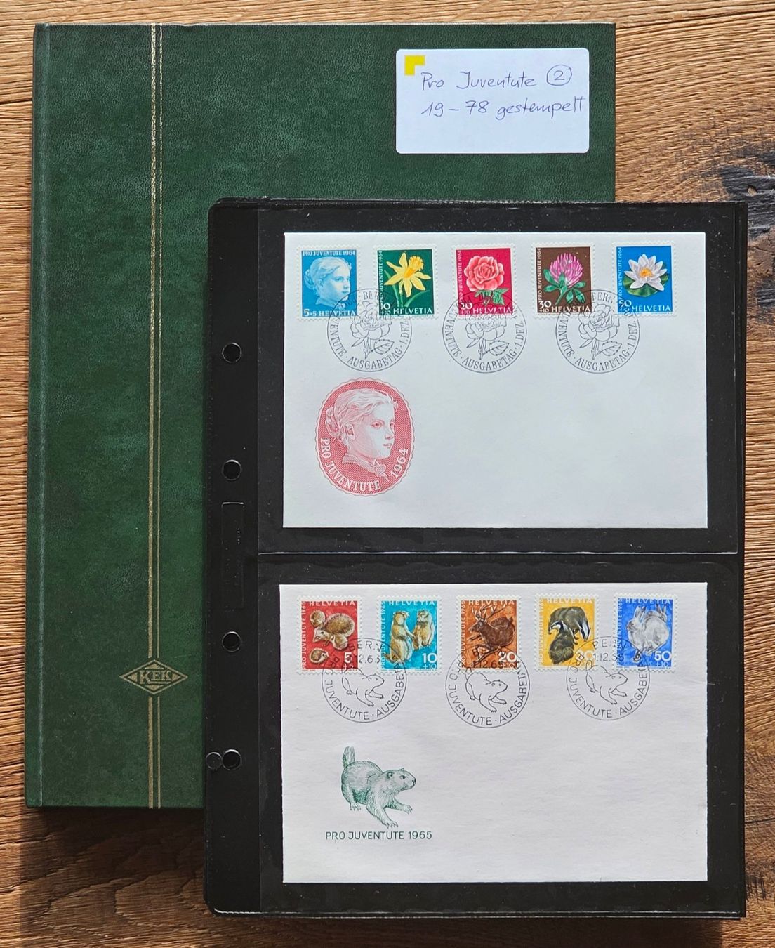 Tous les timbres: Briefmarkensammlung Pro Juventute – D'occasion à Füllinsdorf par Felice007