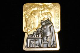 Basler Fasnachtsplakette 1990 Gold