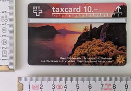 Originale PTT Taxcard 10.- / Ihre Schweiz "Landschaft"